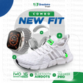 Combo Newfit Advanced 3x1 TÊNIS SNEAKER NEWFIT PRO + IWO SERIES 9 ULTRA + FONE BLUETOOTH ADVANCED PRO | FRETE GRÁTIS | 12x